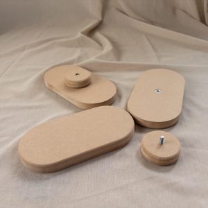 Überform oval MDF mit Griff