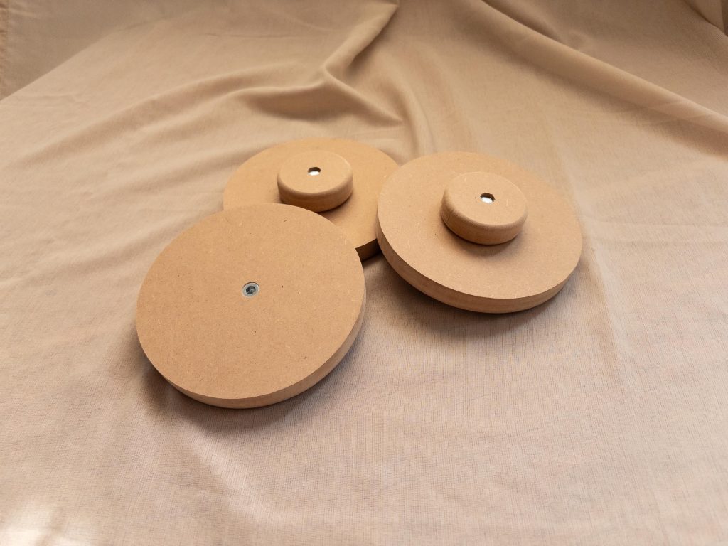 Überform rund MDF mit Griff